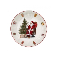 Блюдо круглое рельефное Villeroy & Boch Toys Fantasy "Санта и список подарков" 14-8332-3614 25 см